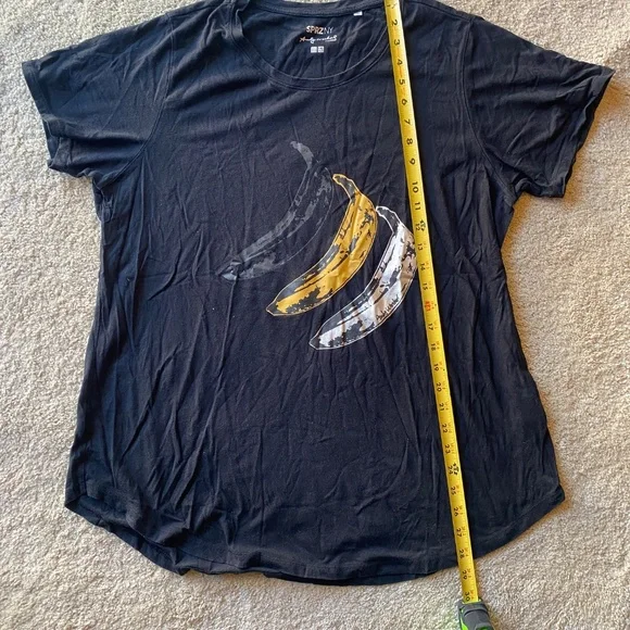 Uniqlo Andy Warhol Bananas T-Shirt-Women's XL-SPRZ NY-Silver Banana T - Picture 7 of 8